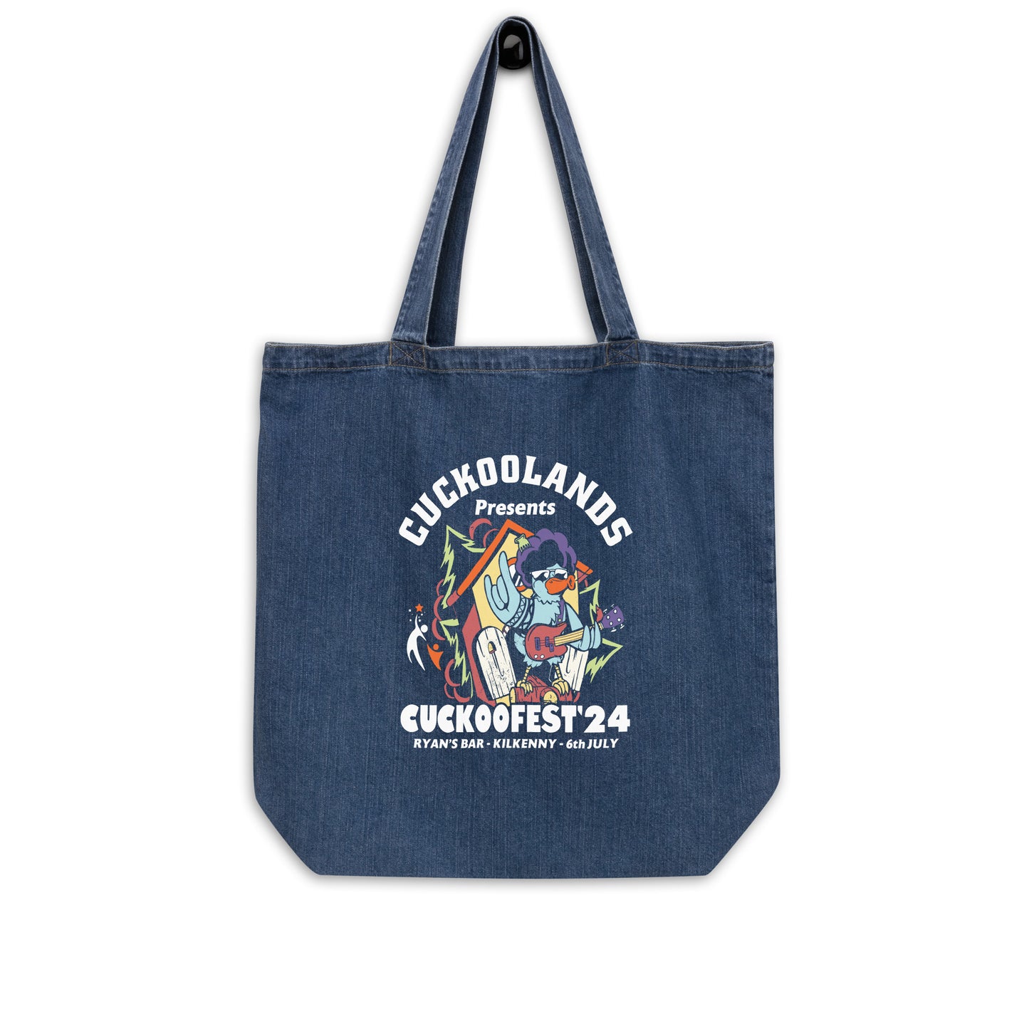 Cuckoofest '24 Organic denim tote bag