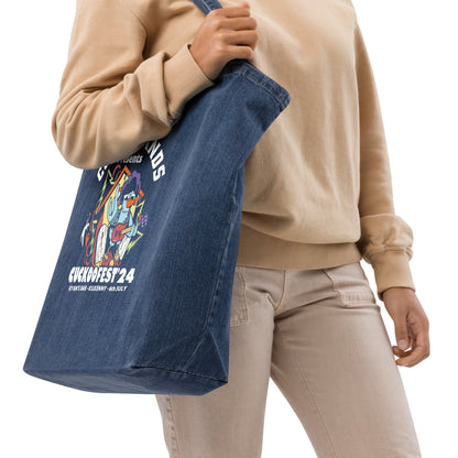 Cuckoofest '24 Organic denim tote bag