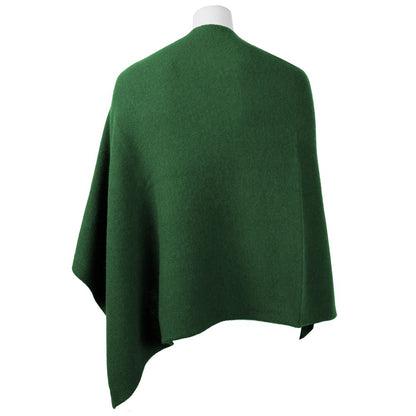 Emilio Romanelli Women's Green Cashmere Poncho Coat