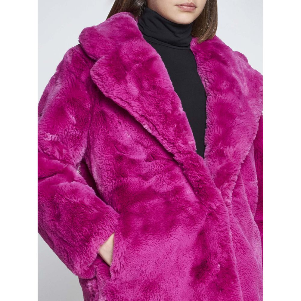 Apparis Ladies' Pink Fleece Over Coat