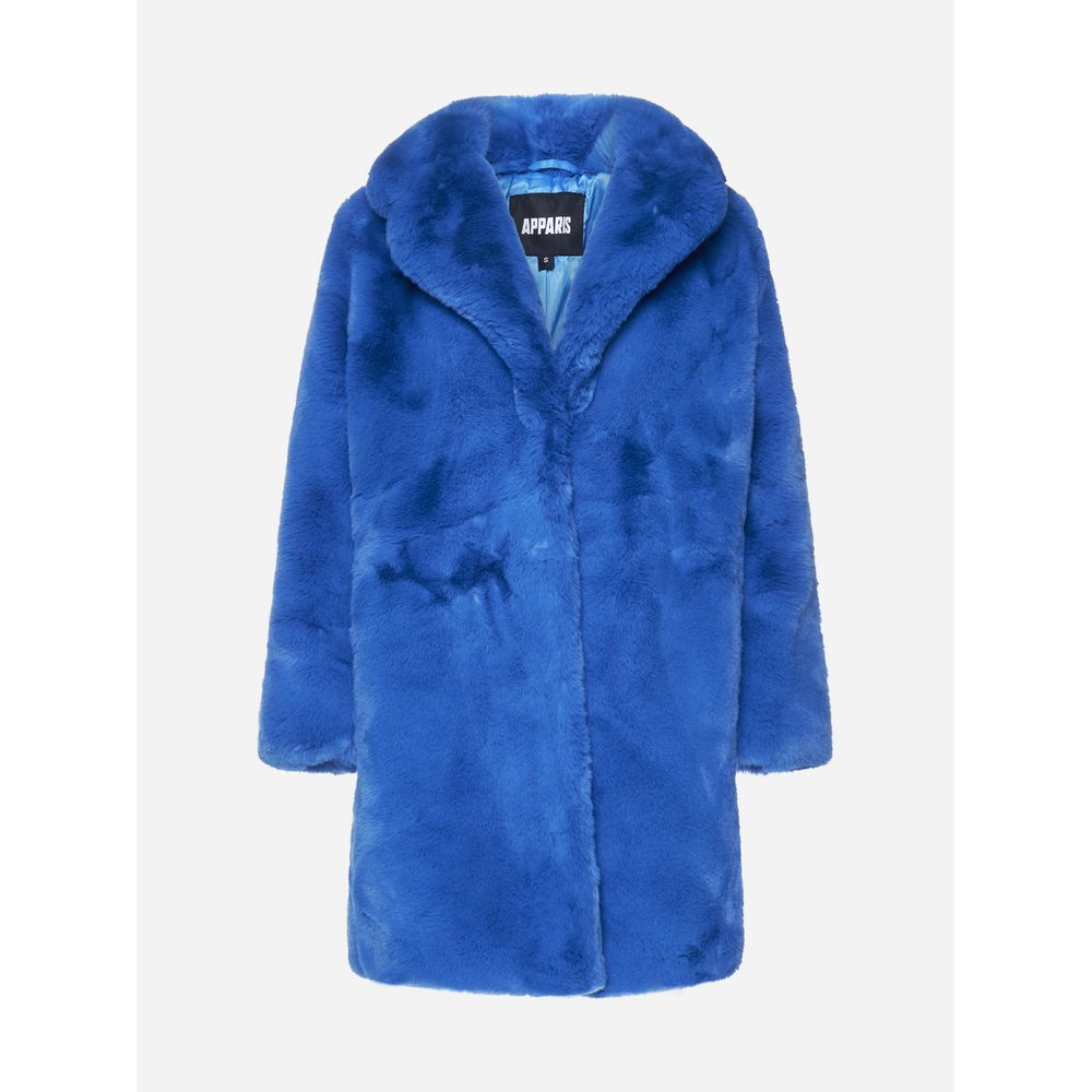 Apparis Ladies' Blue Fleece Over Coat