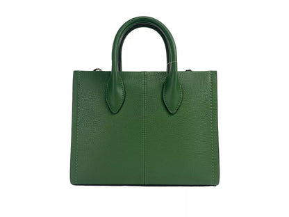 Mirella Small Leather Top Zip Shopper Tote Bag