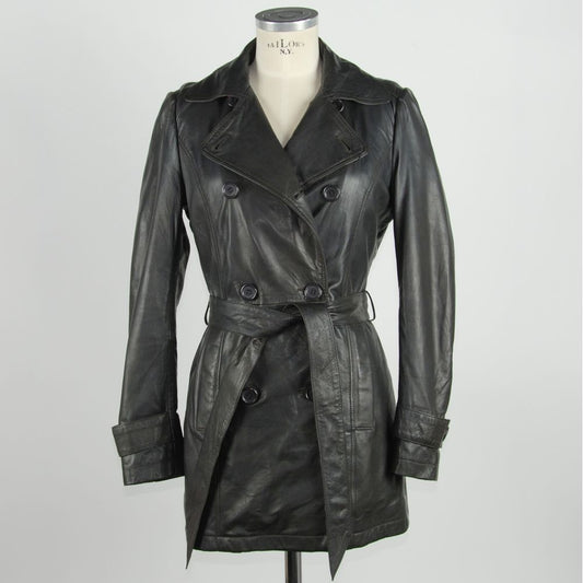Emilio Romanelli Ladies' Brown Genuine Leather Over-Coat