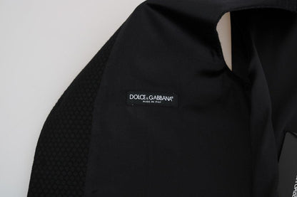 Black Polka Dot Pattern Vest - Designed by Dolce & Gabbana Available to Buy at a Discounted Price on Moon Behind The Hill Online Designer Discount Store