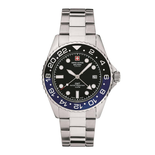 Swiss Alpine Military GMT 7052.1132SAM Mens Watch designed by Swiss Alpine Military available from Moon Behind The Hill 's Jewelry > Watches > Mens range