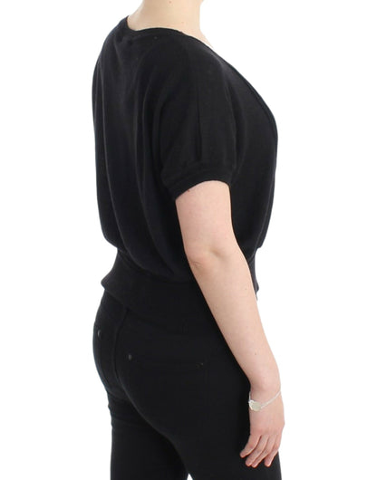 Cavalli Women's Black short sleeved jumper