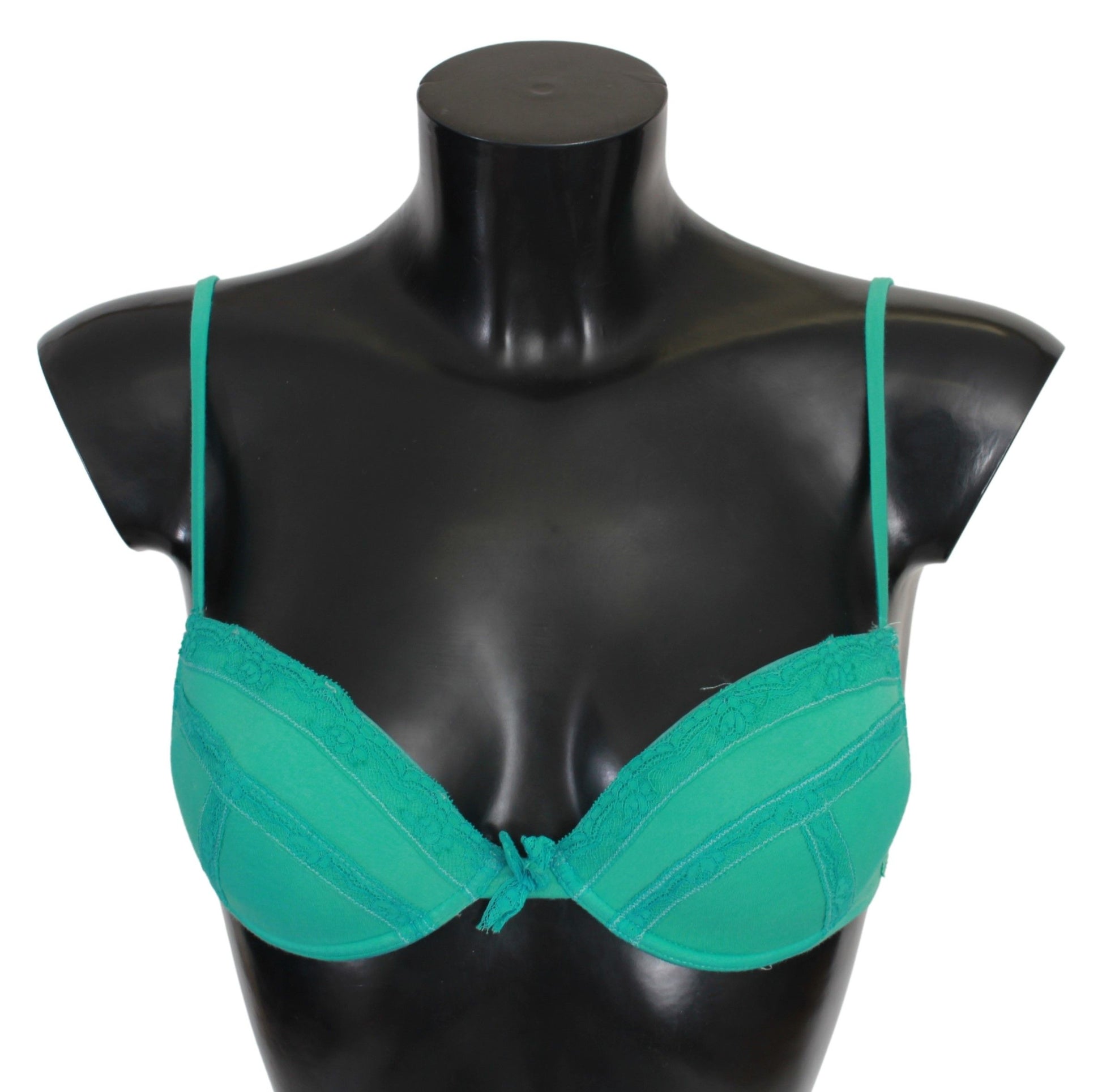 Buy online Green Cotton Regular Bra from lingerie for Women by