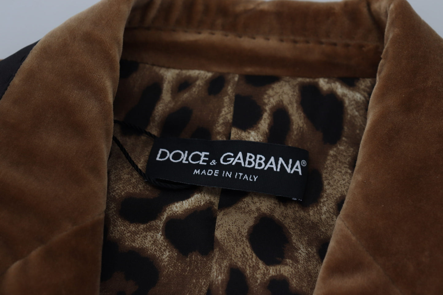 Dolce & Gabbana Brown Double Breasted Blazer Cotton Jacket - Designed by Dolce & Gabbana Available to Buy at a Discounted Price on Moon Behind The Hill Online Designer Discount Store