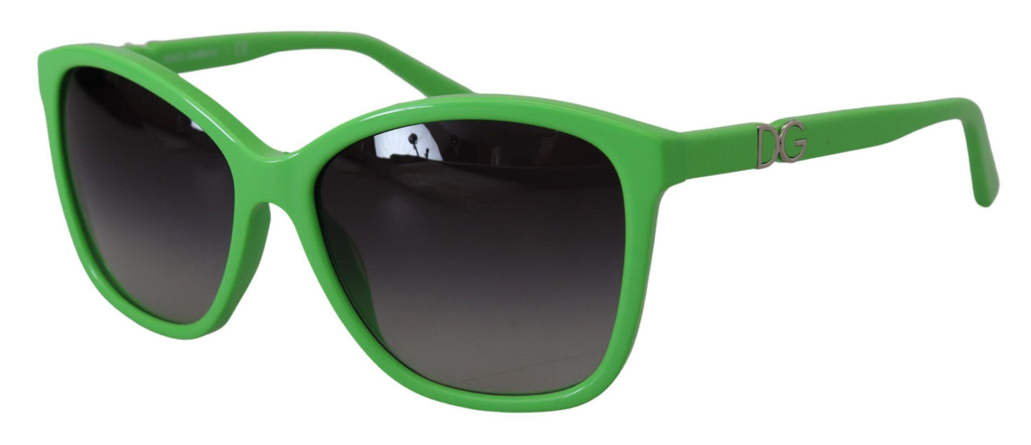 Green Acetate Frame Round Shades DG4170PM Sunglasses - Designed by Dolce & Gabbana Available to Buy at a Discounted Price on Moon Behind The Hill Online Designer Discount Store