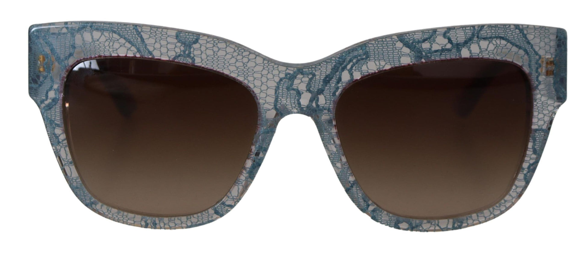 Blue Lace Acetate Rectangle DG4231 Shades Sunglasses - Designed by Dolce & Gabbana Available to Buy at a Discounted Price on Moon Behind The Hill Online Designer Discount Store