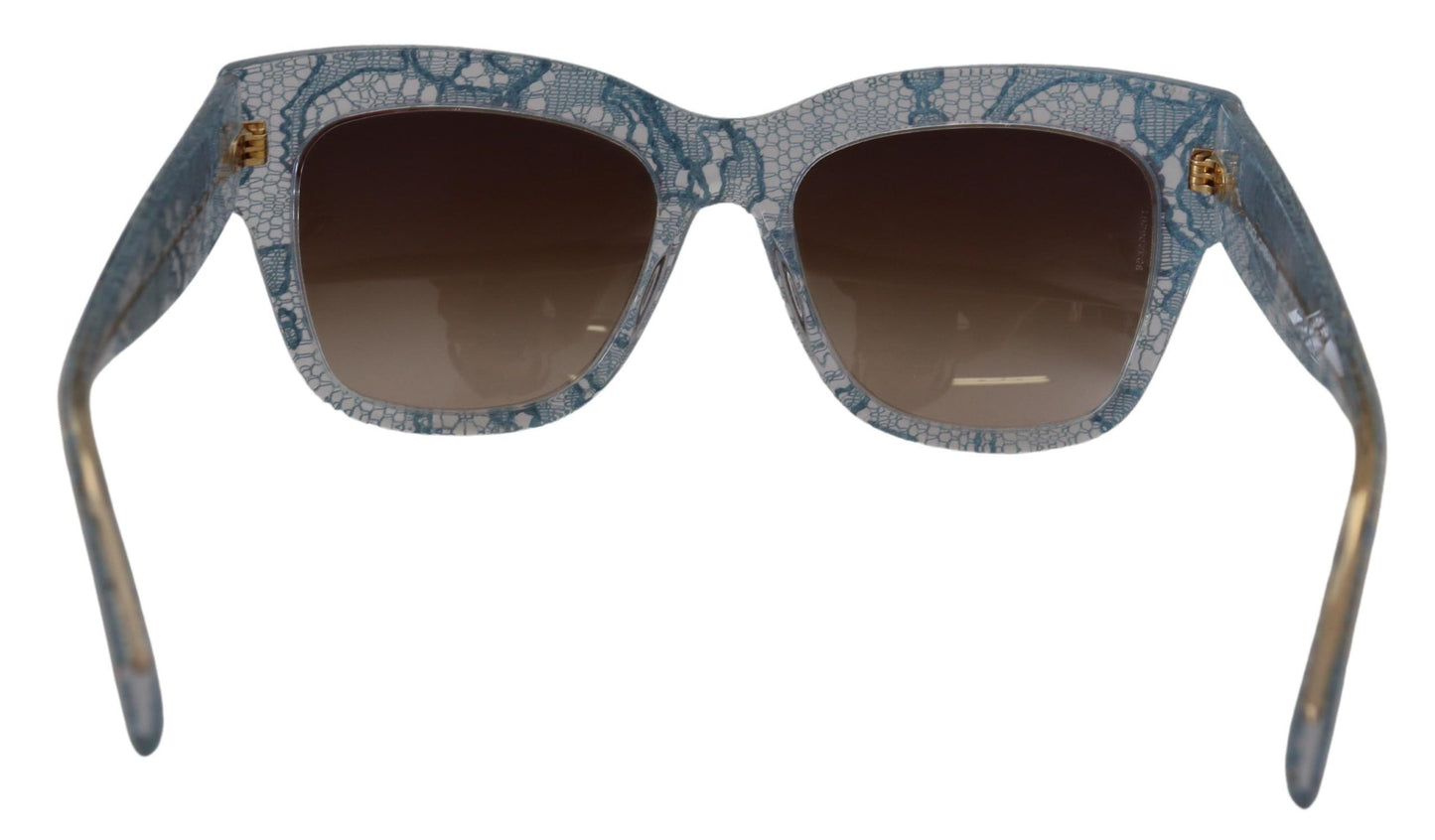 Blue Lace Acetate Rectangle DG4231 Shades Sunglasses - Designed by Dolce & Gabbana Available to Buy at a Discounted Price on Moon Behind The Hill Online Designer Discount Store