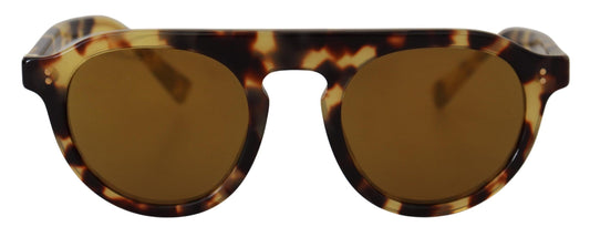 Brown Tortoise Oval Full Rim Shades DG4306F Sunglasses - Designed by Dolce & Gabbana Available to Buy at a Discounted Price on Moon Behind The Hill Online Designer Discount Store