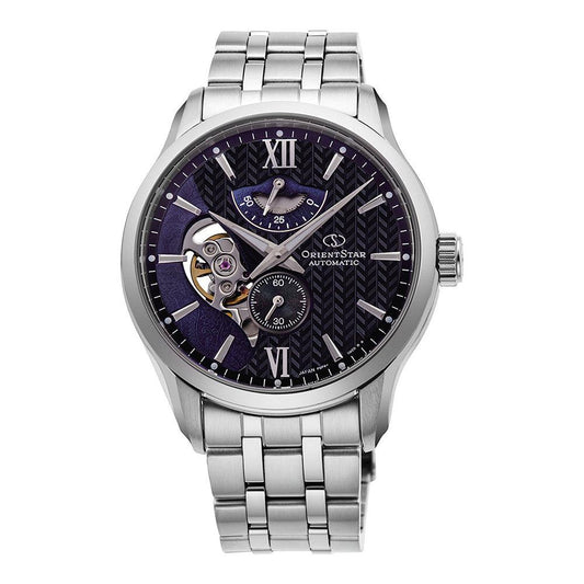 Orient Star Skeleton Automatic RE-AV0B03B00B Mens Watch designed by Orient available from Moon Behind The Hill 's Jewelry > Watches > Mens range