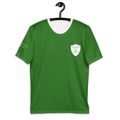 Men's Luimneaċ 1940 Retro Mick Mackey Limerick Supporter t-shirt designed by Moon Behind The Hill available from Moon Behind The Hill 's Clothing > Shirts & Tops > Mens range