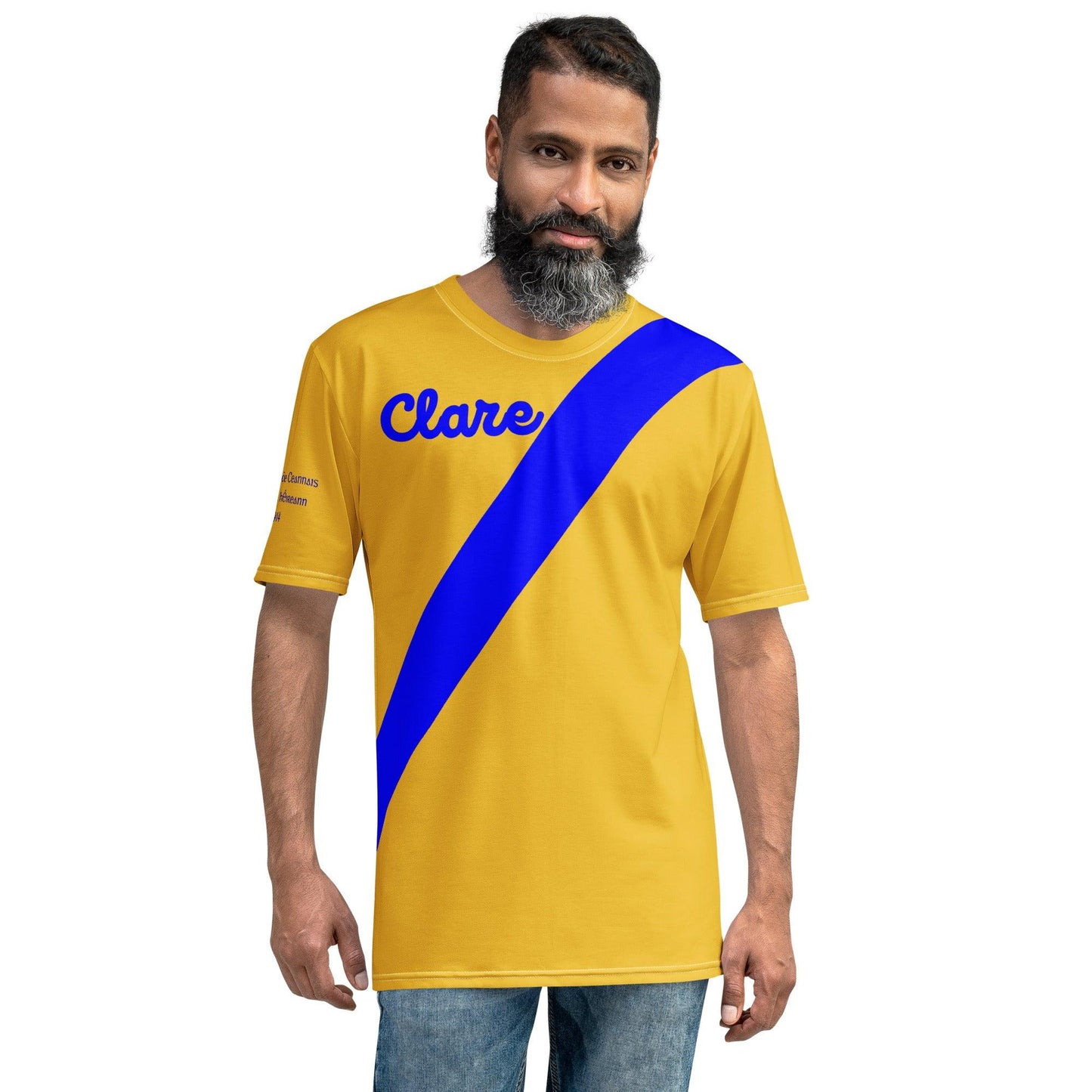 Men's Clare Retro 1914 All Ireland Hurling Final Winners Supporter T-shirt designed by Moon Behind The Hill available from Moon Behind The Hill 's Clothing > Shirts & Tops > Mens range