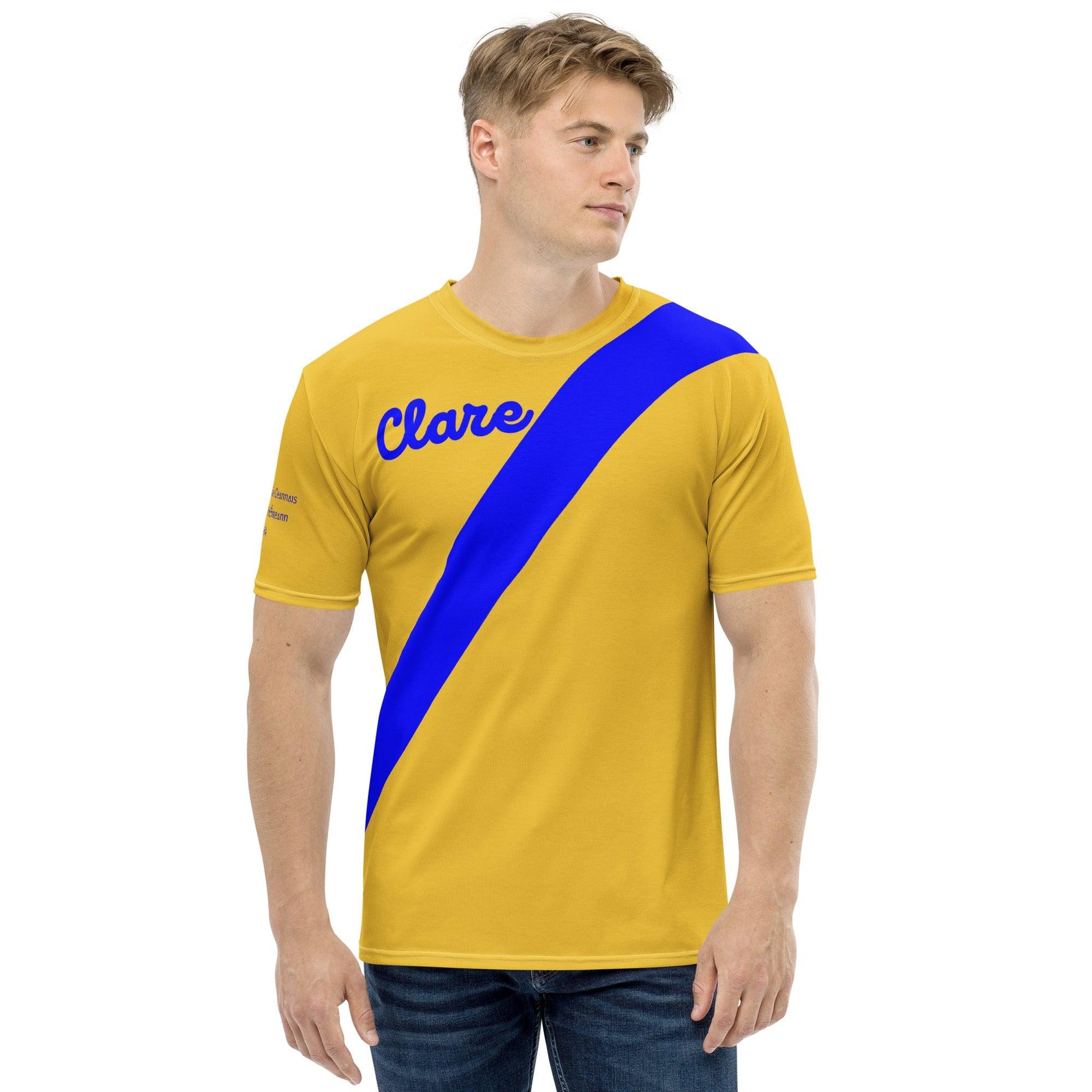 Men's Clare Retro 1914 All Ireland Hurling Final Winners Supporter T-shirt designed by Moon Behind The Hill available from Moon Behind The Hill 's Clothing > Shirts & Tops > Mens range