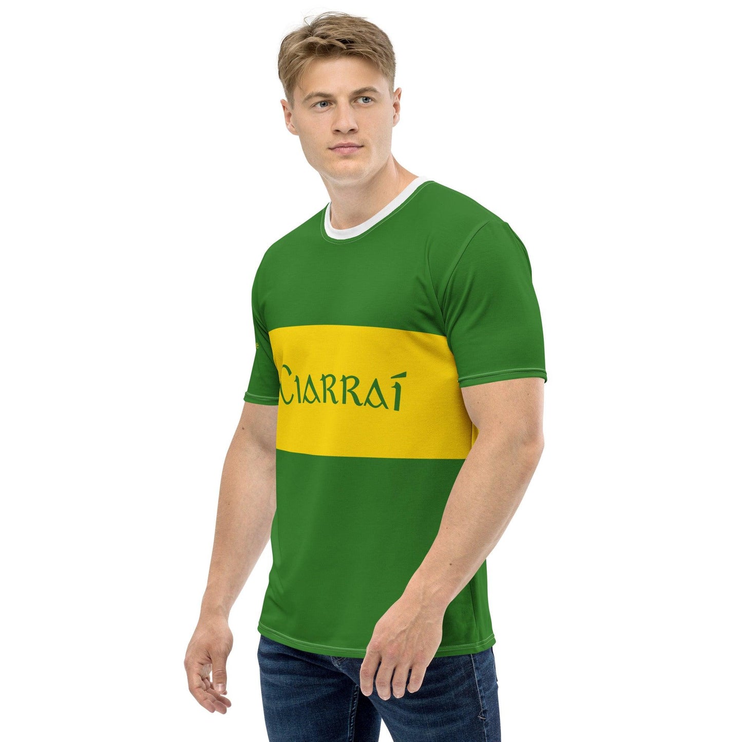 Men's Ciarraí 1932 Retro Kerry 4 in a Row Supporter T-shirt designed by Moon Behind The Hill available from Moon Behind The Hill 's Clothing > Shirts & Tops > Mens range