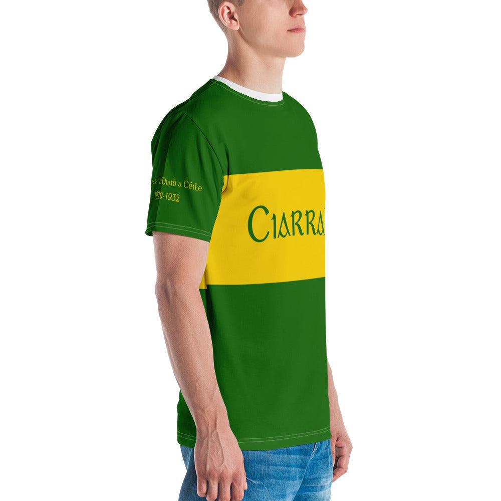 Men's Ciarraí 1932 Retro Kerry 4 in a Row Supporter T-shirt designed by Moon Behind The Hill available from Moon Behind The Hill 's Clothing > Shirts & Tops > Mens range