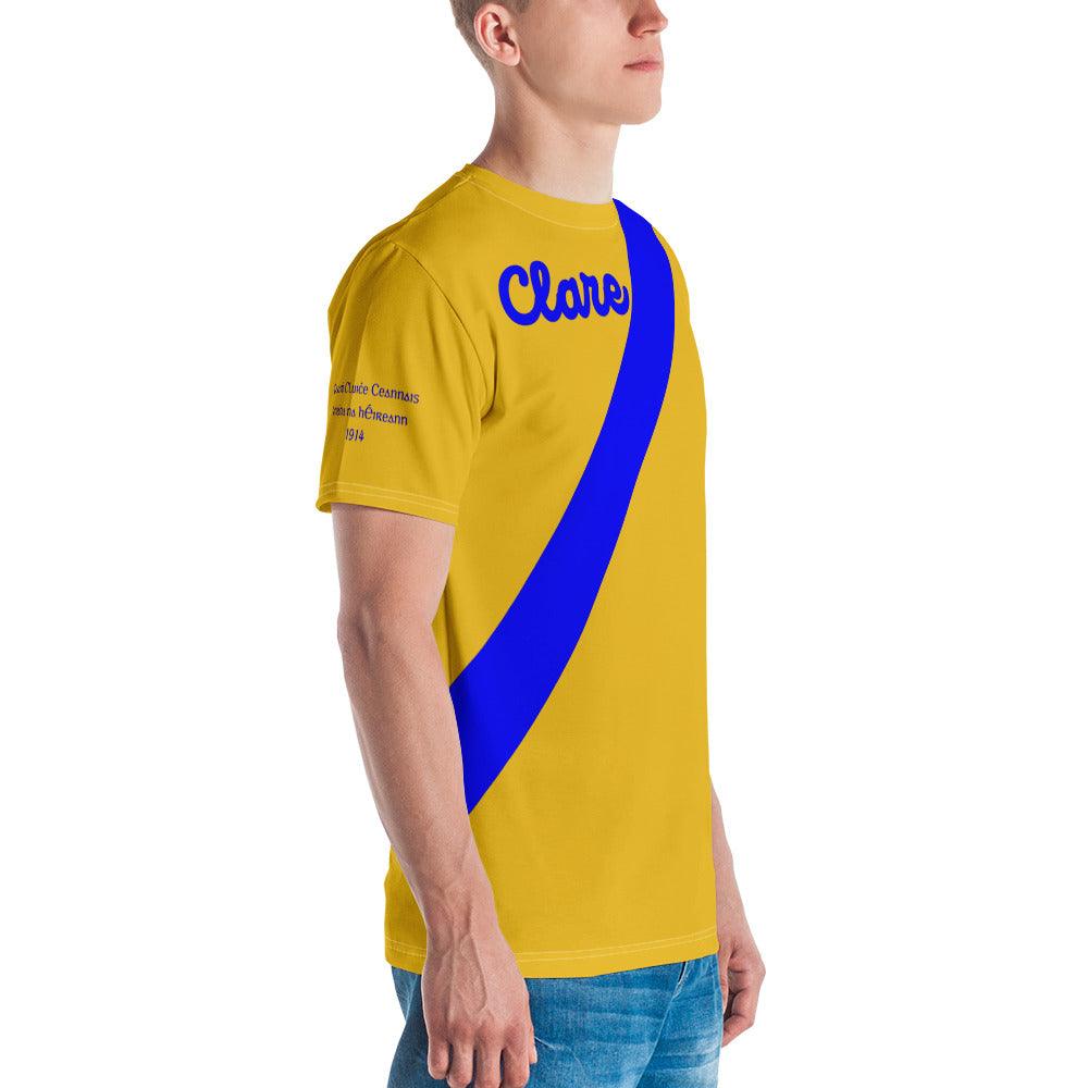 Men's Clare Retro 1914 All Ireland Hurling Final Winners Supporter T-shirt designed by Moon Behind The Hill available from Moon Behind The Hill 's Clothing > Shirts & Tops > Mens range