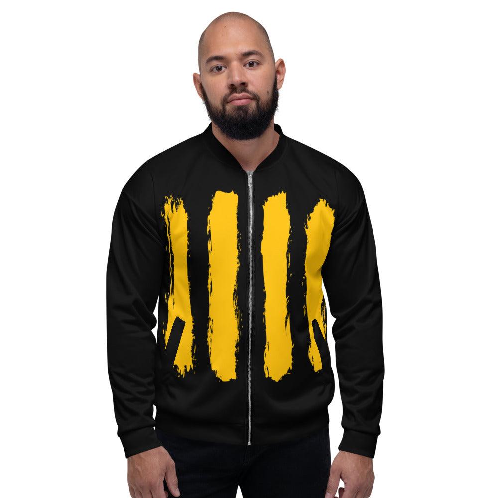 Kilkenny Supporters Unisex Bomber Jacket - Designed by Moon Behind The Hill Available to Buy at a Discounted Price on Moon Behind The Hill Online Designer Discount Store