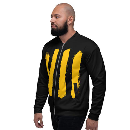 Kilkenny Supporters Unisex Bomber Jacket - Designed by Moon Behind The Hill Available to Buy at a Discounted Price on Moon Behind The Hill Online Designer Discount Store