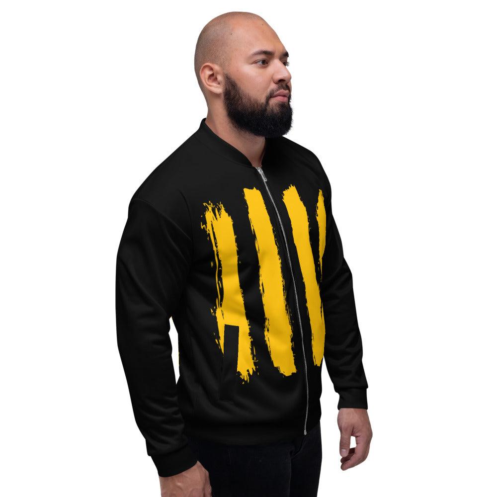 Kilkenny Supporters Unisex Bomber Jacket - Designed by Moon Behind The Hill Available to Buy at a Discounted Price on Moon Behind The Hill Online Designer Discount Store